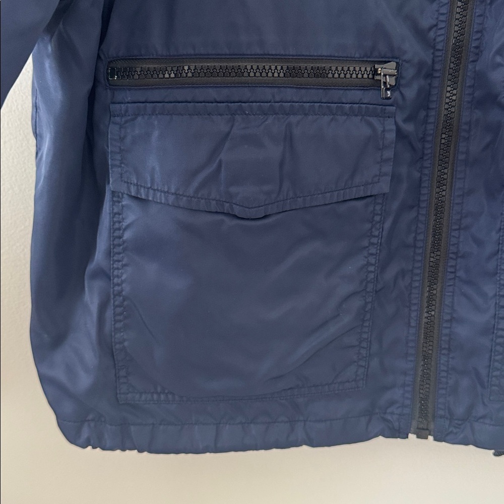 J. Crew Oarsman 90’s Rain Windbreaker Reflective Full Zip Jacket Size XL - Picture 3 of 11